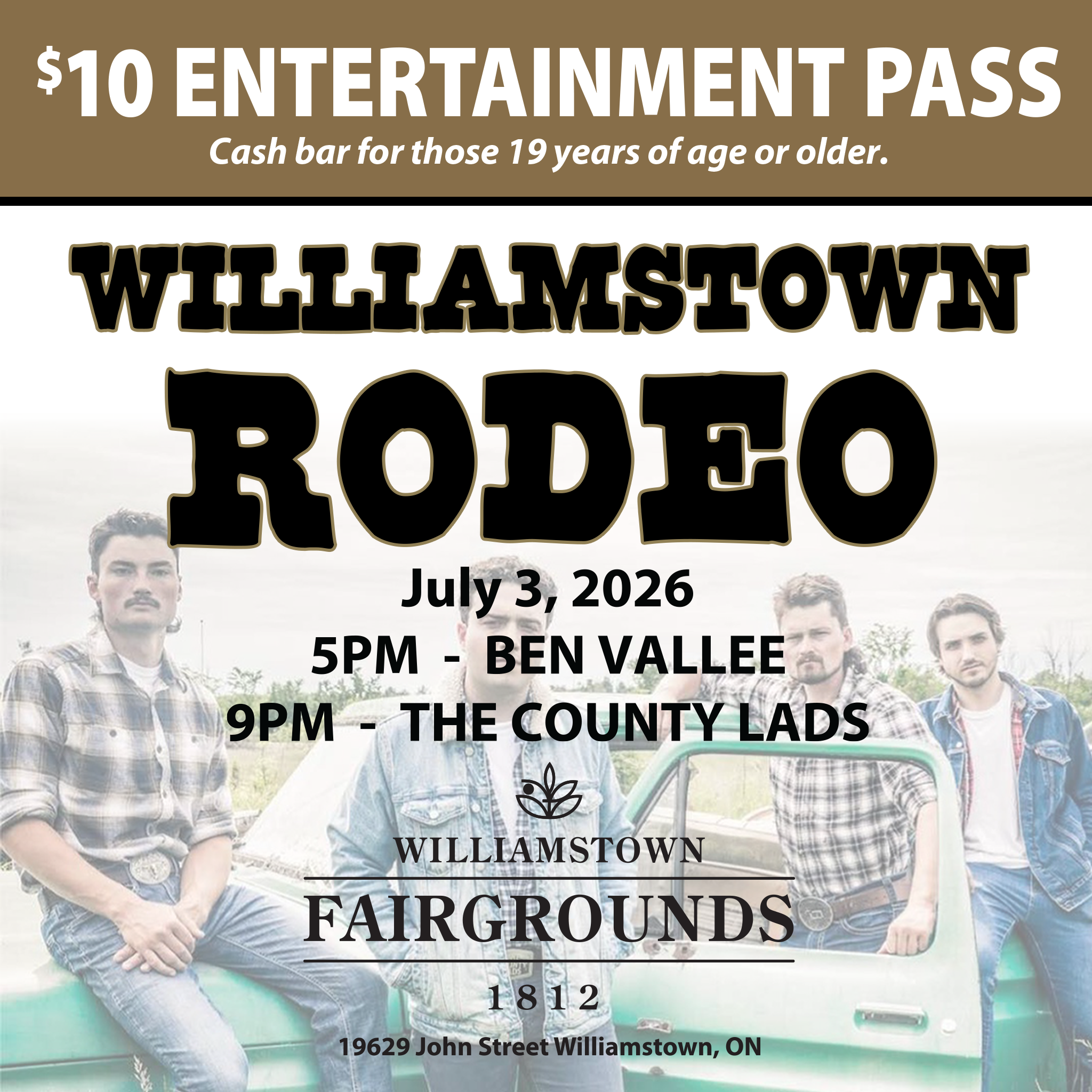 2026 Williamstown Rodeo – St. Lawrence Valley Agricultural Society